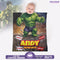 Personalized Baby Hulk Blanket – Custom Name & Date – Superhero Fleece Blanket Gift
